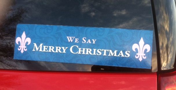 Bumper Sticker - Nashville TN - We Say Merry Christmas