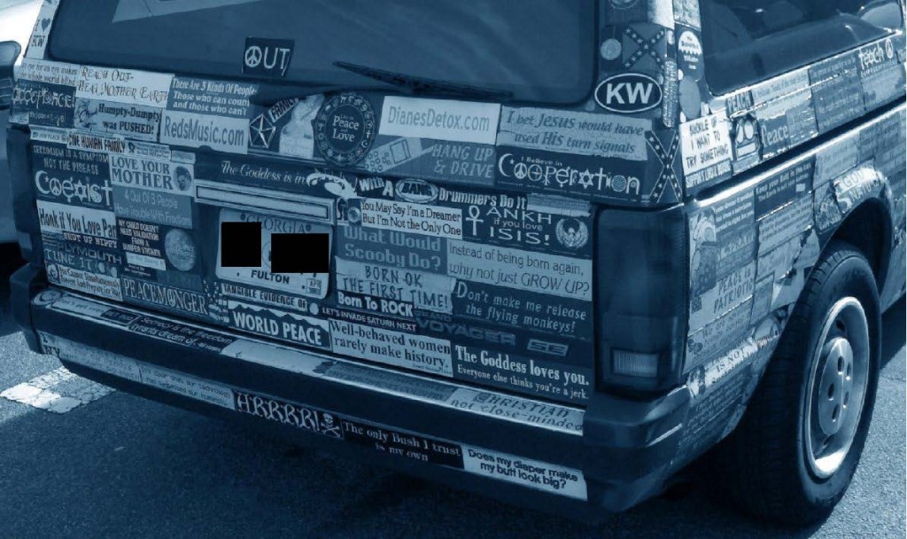 Bumper Stickers - GA - Covered Car4