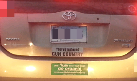 Bumper Sticker - CT - Gun Country