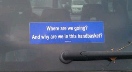 Bumper Sticker - Virginia - Handbasket