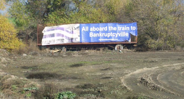 Sign - Central Valley CA - Bankrupt