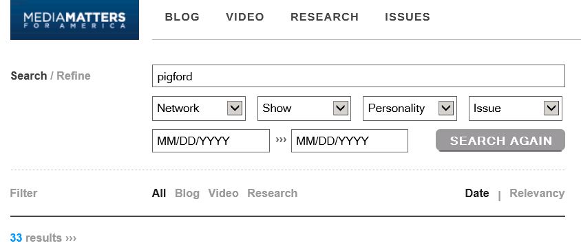 Media Matters Search Pigford 4-27-2013