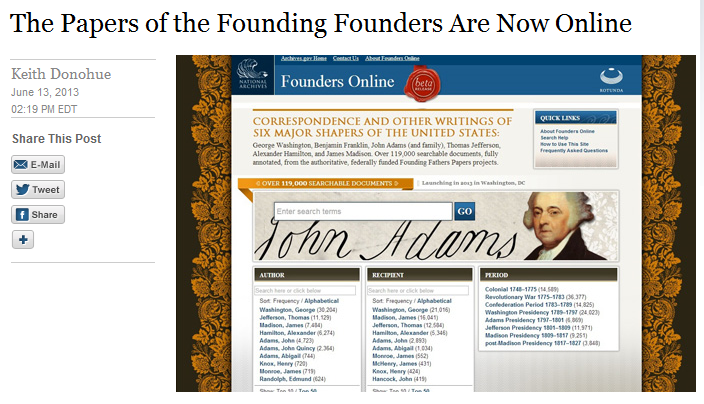 White House Blog Founding Founders