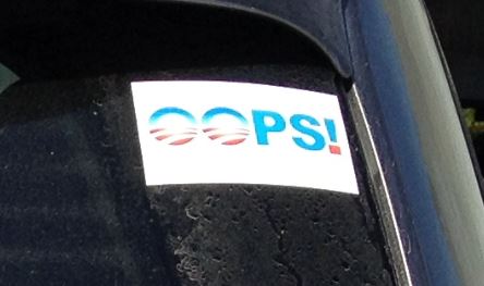 Bumper Sticker - Northern Virginia - Oops close up