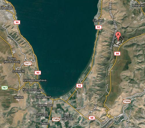 (Kibbutz Kfar Haruv, Israel - Map View)
