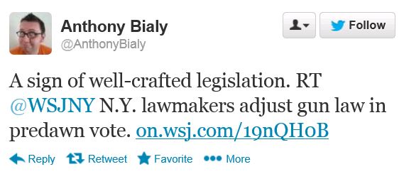 Twitter - @AnthonyBialy - NY Gun Law