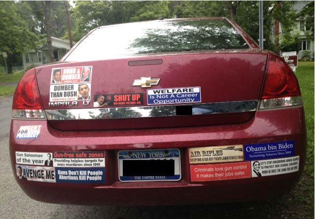 Bumper Sticker - Ithaca - Dumber Than Bush