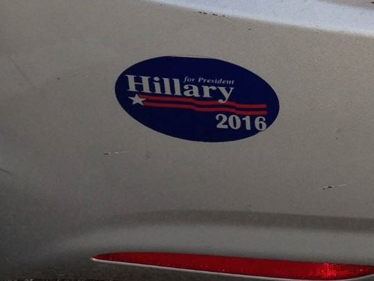 Bumper Sticker - Owings Mills, MD - Hillary 2016