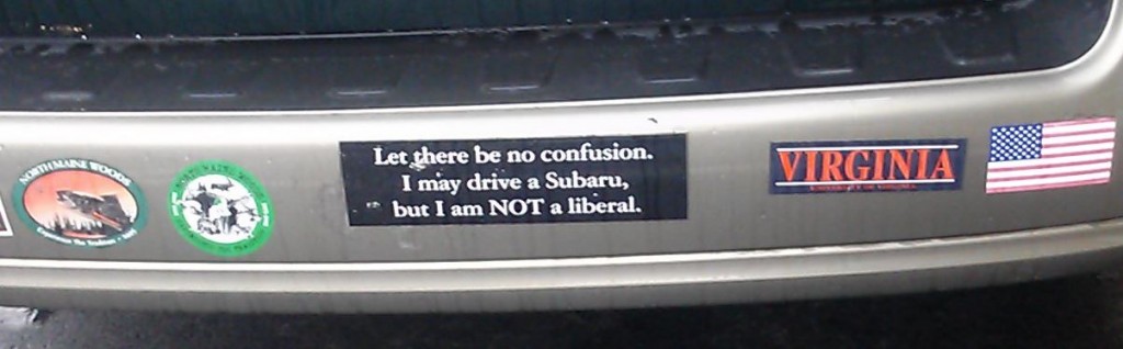Bumper Sticker - Virginia - Subaru
