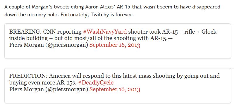 Twitchy Morgan AR-15 deleted tweets