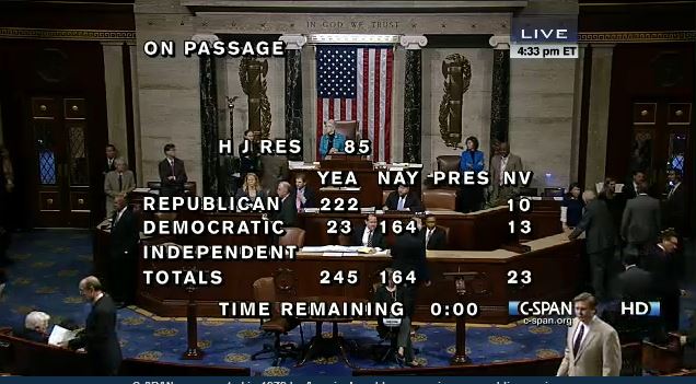 House FEMA Vote