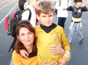 Blake and Mom Star Trek