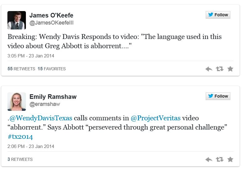 Wendy Davis re Abbott Battleground Texas comments