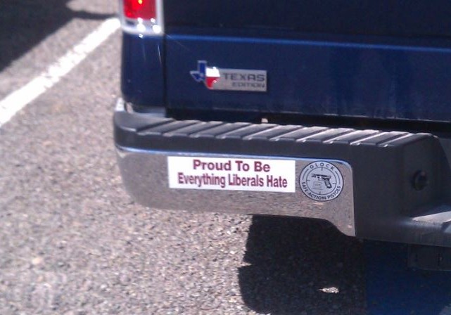 Bumper Sticker - Ft Stockton, Texas - Liberals Hate