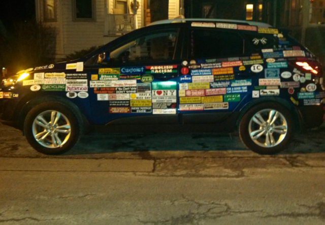 Bumper Stickers - Ithaca - All Over Sized