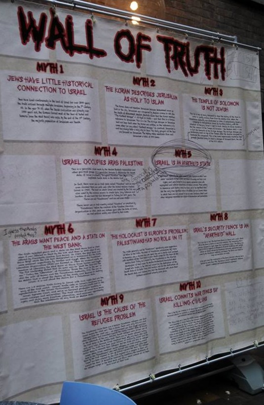 Vassar Wall of Truth May 2014 - Defaced