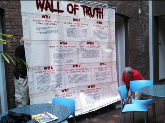 Vassar Wall of Truth May 2014 being taken down