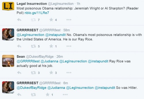 Legal Insurrection Godwin Poisonous Sharpton Wright Tweet