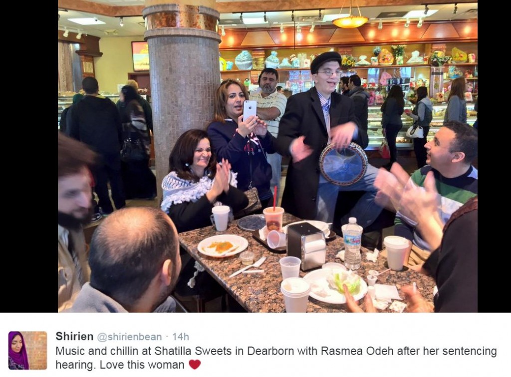 Rasmea Odeh Singing Restaurant after Sentencing