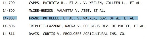 Supreme Court Wisconsin Voter ID Cert Denied