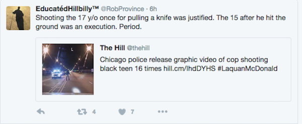 Laquan McDonald tweet