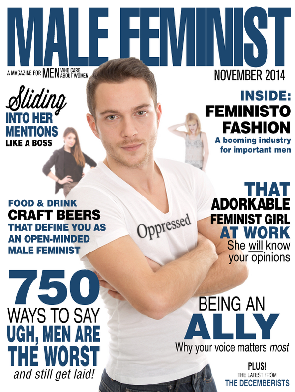 Male Feminist Magazine Cover