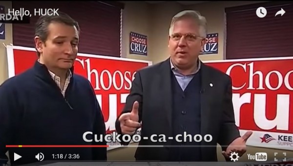 Mike Huckabee Iowa Caucus Video Ad Cruz Beck