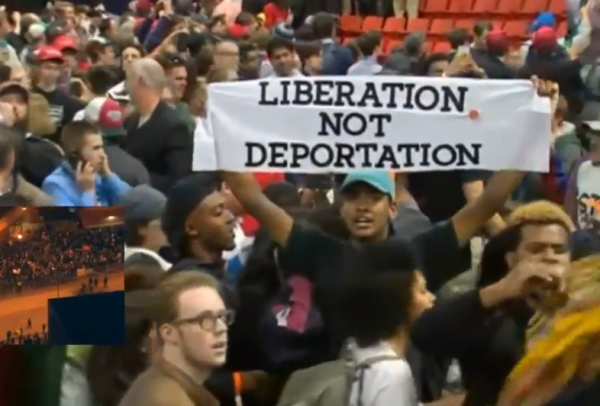 Trump Protest Chicago Inside Liberation not Deportation