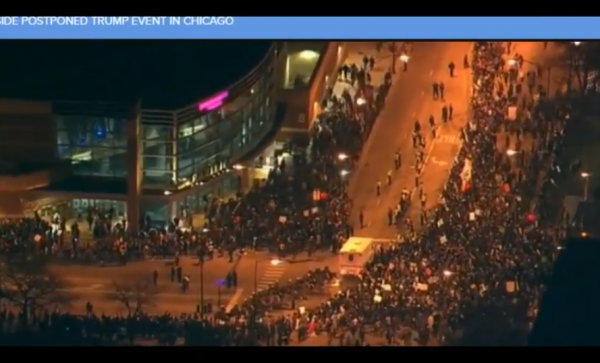 Trump Protest Chicago Outside