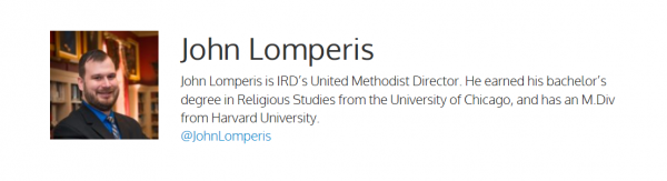 John Lomperis at IRD