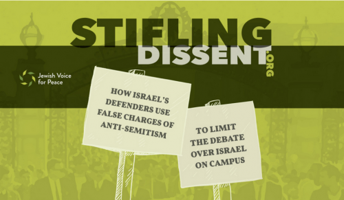 Jewish Voice for Peace Stifling Dissent Cover