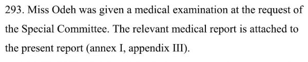 Rasmea Odeh UN Report Medical Exam Ruebner summary