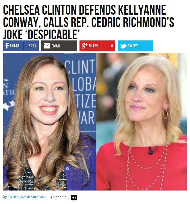 http://www.breitbart.com/big-government/2017/03/04/chelsea-clinton-defends-kellyanne-conway-calls-rep-richmonds-joke-despicable/