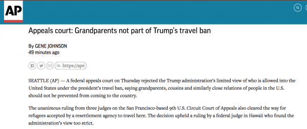 https://apnews.com/4711740311614eb69237c5b9ef989abc/Appeals-court:-Grandparents-not-part-of-Trump's-travel-ban?utm_campaign=SocialFlow&utm_source=Twitter&utm_medium=AP
