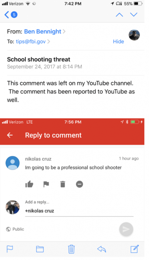 https://www.buzzfeed.com/briannasacks/the-fbi-was-warned-about-a-school-shooting-threat-from?utm_term=.du2Ra4DXng#.rwnNWDGVle