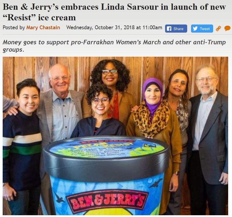 https://legalinsurrection.com/2018/10/ben-jerrys-embraces-linda-sarsour-in-launch-of-new-resist-ice-cream/