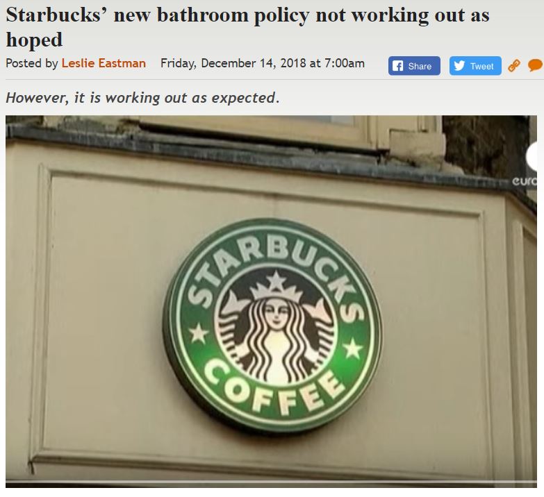 https://legalinsurrection.com/2018/12/starbucks-new-bathroom-policy-not-working-out-as-hoped/