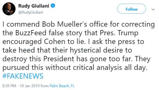 https://twitter.com/RudyGiuliani/status/1086437984830935040