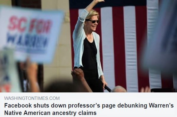 https://www.washingtontimes.com/news/2019/oct/1/facebook-shuts-down-professors-page-debunking-warr/