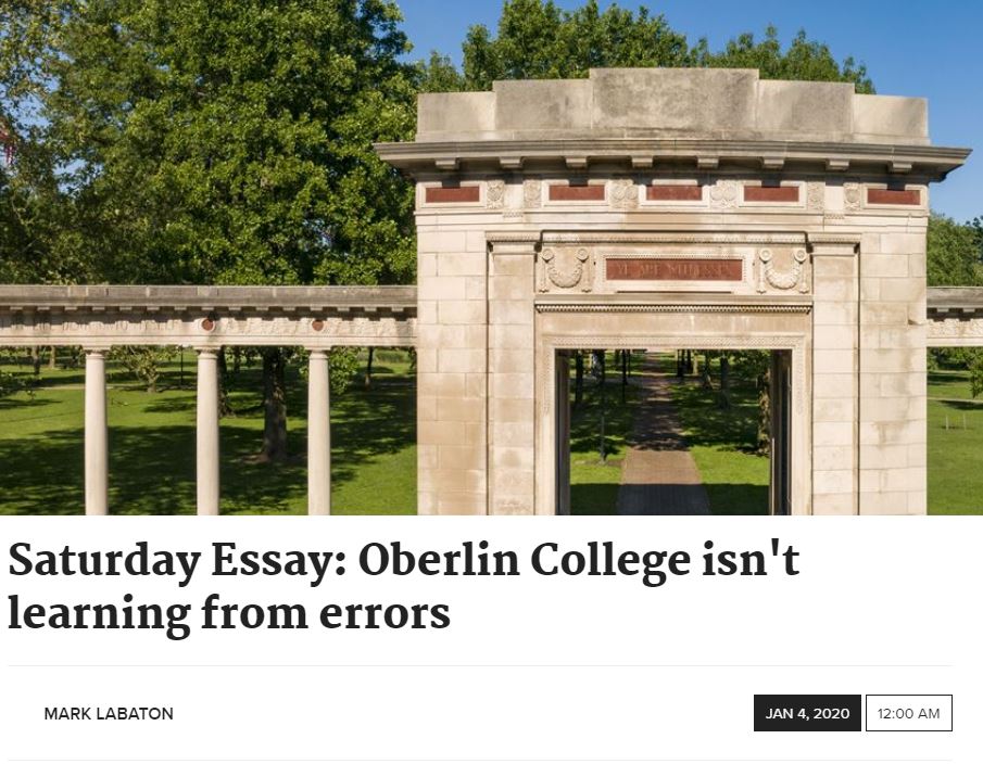 https://www.toledoblade.com/opinion/letters-to-the-editor/2020/01/04/oberlin-college-student-memorial-installation-anti-semitic-commentary/stories/20200103016