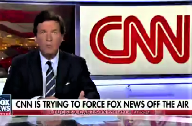 The Great Purge Expands As CNN Sets Its Sights On Fox News’ Cable Providers Tucker-on-CNN-pressuring-cable-to-remove-Fox-News-620x407