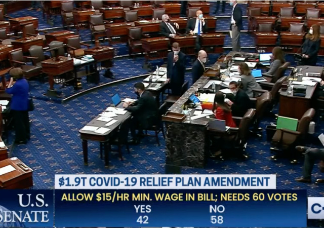 https://www.c-span.org/video/?509591-1/senate-votes-minimum-wage-amendment-19-trillion-covid-19-relief-bill&vod